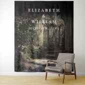 Tenture Vieux Château gothique Jardin Photo Booth Prop Bac (En situation)