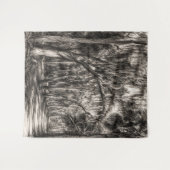 Tenture Vieux chêne de Floride Graphite Hammock Sketch | R (Devant (Horizontal))