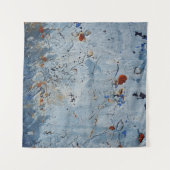 Tenture Vieux corrode de tôle bleu fer (Devant (Horizontal))
