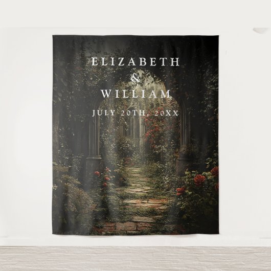 Tenture Vieux jardin gothique Photo Booth Prop Arrière-pla (Devant)