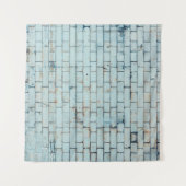 Tenture Vieux mur de brique blanche sale arrière-plan abst (Devant (Horizontal))