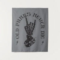 Vieux Punks Ne Meurent Jamais Skeleton Rock Sur Go