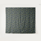 Tenture Vignes vertes sereines et feuillues avec fleurs ro (Devant (Horizontal))