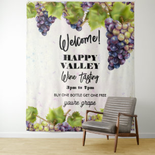 Tenture Vignoble de raisin Dégustation de vin Contexte