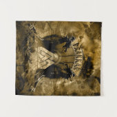 Tenture Viking Drakkar Dragons Valhalla (Devant (Horizontal))