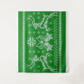 Tenture Vilain chandail sonneries cloches cerfs de Noël ve (Devant)