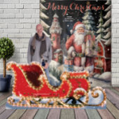 Tenture Village de père Noël Joyeux Noël Suspendu Tapisser