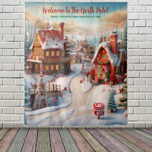Tenture Village du Pôle Nord et Atelier du Père Noël