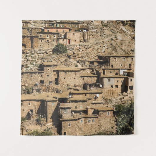 Tenture Village marocain traditionnel, architecture archiv (Devant)