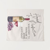 Tenture Vin Vieilli sur Mesure pour une Décoration de Fête (Devant (Horizontal))