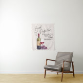 Tenture Vin Vieilli sur Mesure pour une Décoration de Fête (En situation)