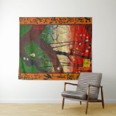 Tenture Vincent van Gogh - Arbre à prune floraison (En situation (horizontale))