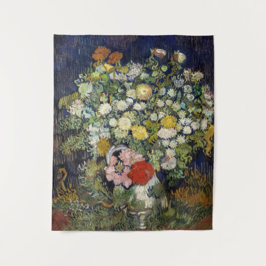 Tenture Vincent van Gogh - Bouquet de fleurs dans un vase (Devant)