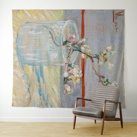 Tenture Vincent van Gogh - Branche d'amandes en verre (En situation (horizontale))