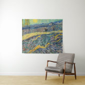 Tenture Vincent van Gogh - Champ avec des agriculteurs lab (En situation (horizontale))