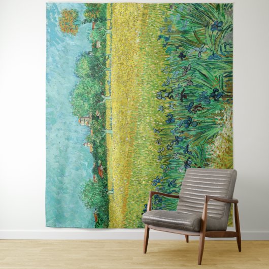Tenture Vincent van Gogh - Champ avec Iris près d'Arles (En situation)