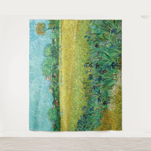 Tenture Vincent van Gogh - Champ avec Iris près d'Arles (Devant)