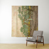 Tenture Vincent van Gogh - Femmes cueillette d'olives (En situation)