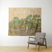 Tenture Vincent van Gogh - Femmes cueillette d'olives (En situation (horizontale))