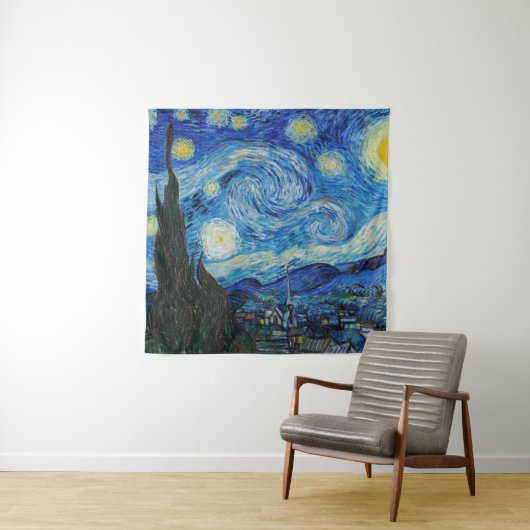 Tenture Vincent Van Gogh La Nuit étoilée (En situation)