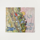 Tenture Vincent van Gogh - Maisons et figure (Devant (Horizontal))