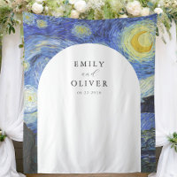 Vincent Van Gogh Mariage de nuit Starry Contexte