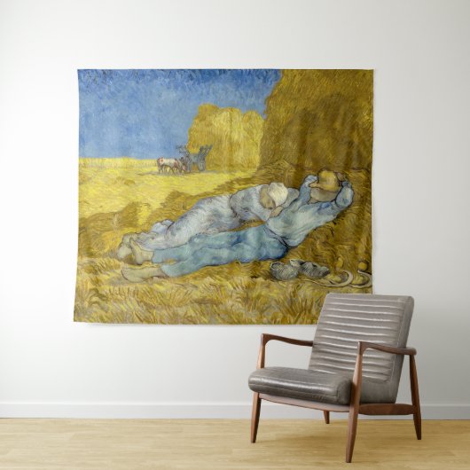 Tenture Vincent Van Gogh - Mion, Repos / Travail / Siesta (En situation (horizontale))