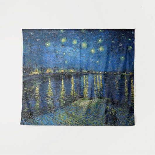 Tenture Vincent van Gogh - Nuit étoilée sur le Rhône (Devant (Horizontal))