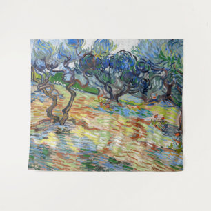 Tenture Vincent van Gogh - Oliviers : Ciel bleu vif