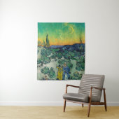 Tenture Vincent van Gogh - Paysage Lune avec couple (En situation)