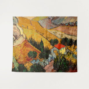 Tenture Vincent van Gogh - Paysage, Maison et Laboureur