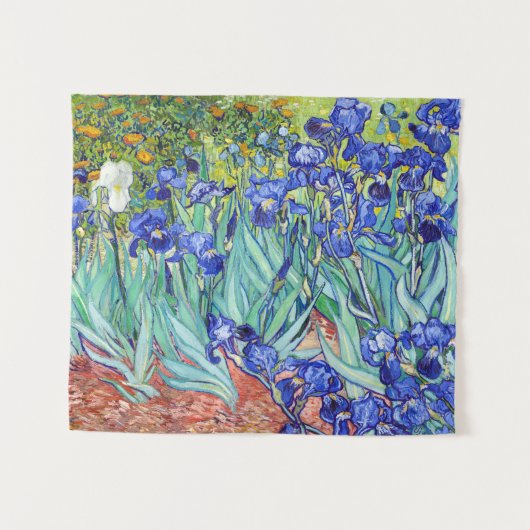 Tenture Vincent Van Gogh peignant les Iris (Devant (Horizontal))