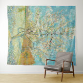 Tenture Vincent van Gogh - Poche rose en fleurs (En situation (horizontale))