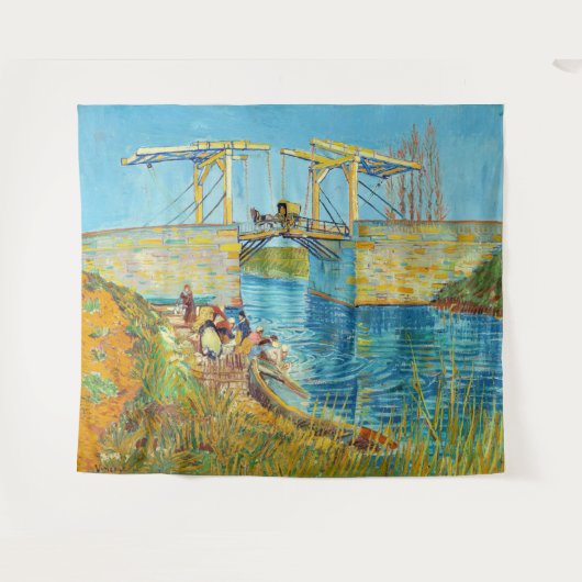 Tenture Vincent van Gogh - Pont Langlois à Arles #1 (Devant (Horizontal))