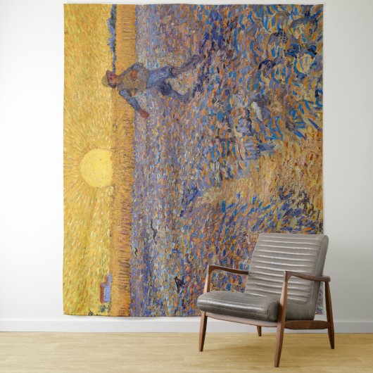 Tenture Vincent van Gogh - Sower avec réglage Sun (En situation)