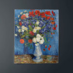 Tenture Vincent van Gogh - Vase avec Cornflowers & Poppies<br><div class="desc">Vase avec des fleurs de Cornouailles et des pavots - Vincent van Gogh,  Huile sur toile,  1887,  Paris</div>