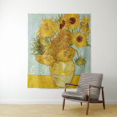 Tenture Vincent Van Gogh - Vase avec douze tournesols (En situation)