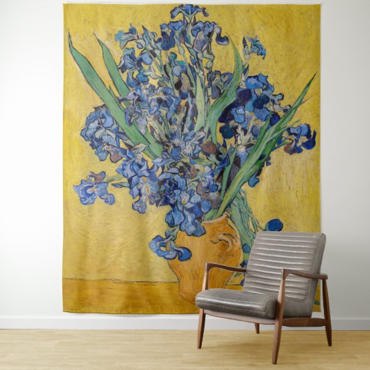 Tenture Vincent van Gogh - Vase avec Irises (En situation)