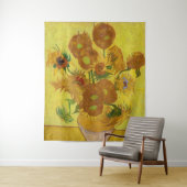 Tenture Vincent van Gogh - Vase avec quinze tournesols (En situation)