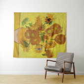 Tenture Vincent van Gogh - Vase avec quinze tournesols (En situation (horizontale))
