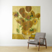 Tenture Vincent van Gogh - Vase avec quinze tournesols (En situation)