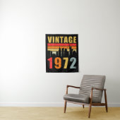 Tenture Vintage 1972 Fabriqué en 1972 (En situation)