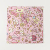 Tenture Vintage abstrait motif transparent. Petit P simple (Devant (Horizontal))