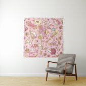 Tenture Vintage abstrait motif transparent. Petit P simple (En situation (horizontale))