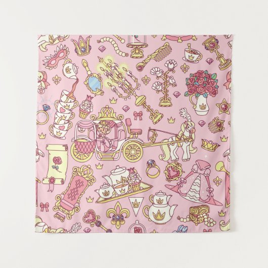 Tenture Vintage abstrait motif transparent. Petit P simple (Devant)