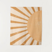 Tenture Vintage Boho Mur accroché Retro Rainbow Sunset (Devant)