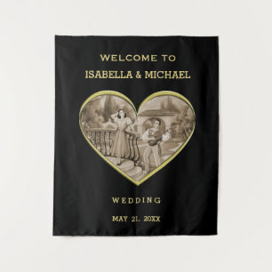 Tenture Vintage couple Romance, homme et femme amour