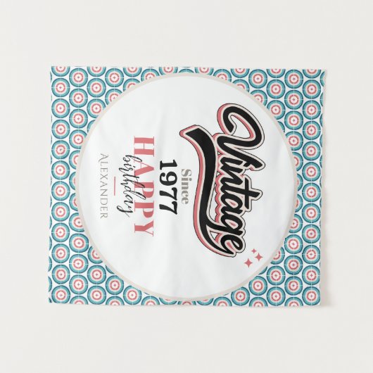 Tenture Vintage depuis - 1977 (Devant (Horizontal))