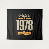 Tenture Vintage depuis 1978 Cadeau d'anniversaire (Devant (Horizontal))