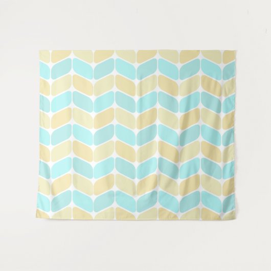 Tenture Vintage Diagonal Rectangles Sandy Beach (Devant (Horizontal))